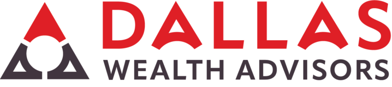 Dallas Wealth Advisors logo featuring 'Dallas' in red and 'Wealth Advisors' in grey, representing expert wealth management services in Dallas, TX.
