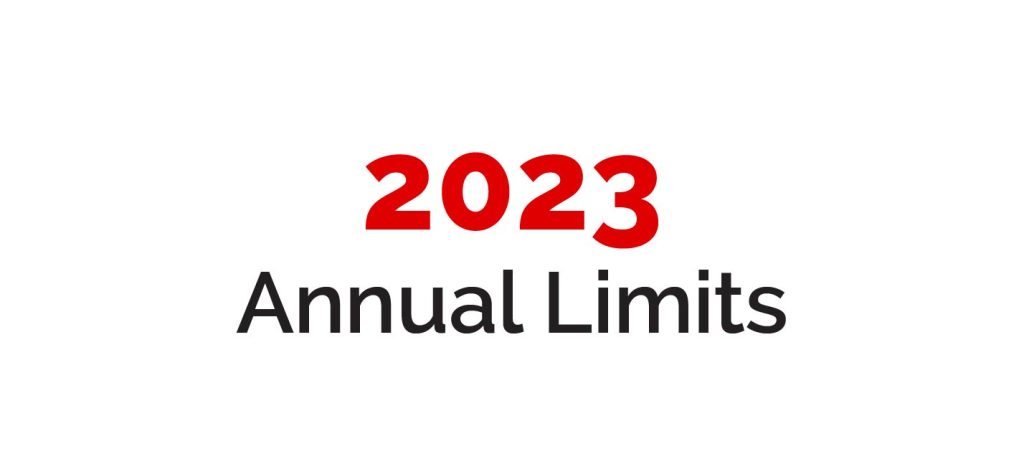 2023 Annual Limits